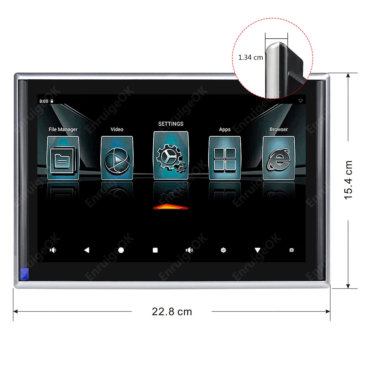 9'' Touch Screen Car Headrest Monitor Rear Seat Entertainment 1080P Media Player8