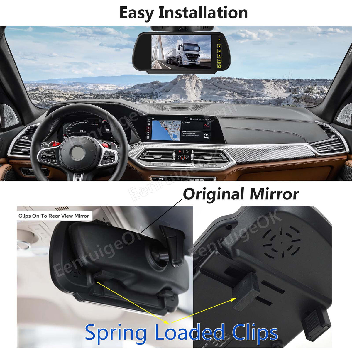Citroen Dispatch Van 2007-2016 Rear Brake Light Reversing Camera + 7" Monitor4