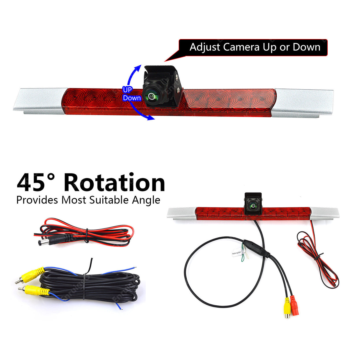 High Level Brake Light Camera Replaces HELLA 2DA 343 106-201 Auxiliary Stop Lamp6