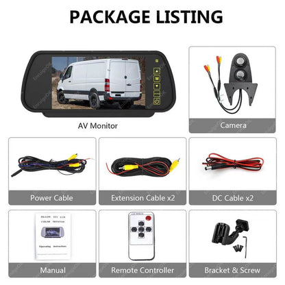 Mercedes Benz Sprinter Dual Lens Roof Mount Rear View Reversing Camera Kit