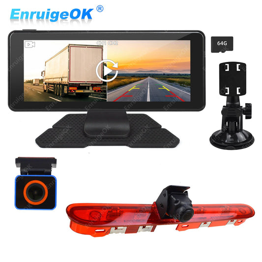 Peugeot Expert Rear Brake Light Reversing Camera &6.86" Split Screen Monitor Kit0