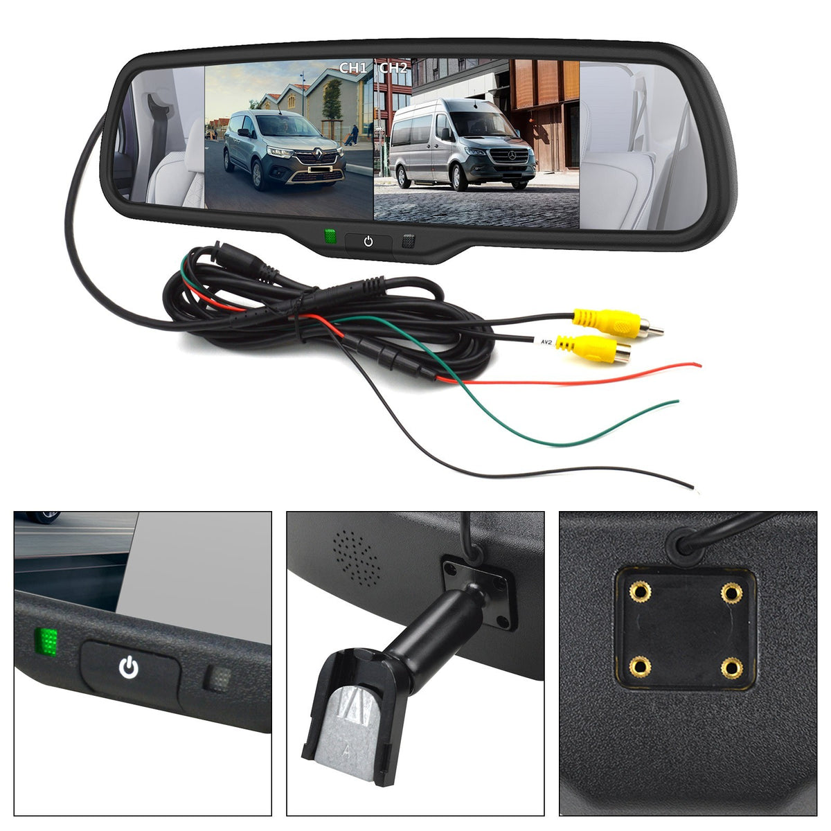 Reverse Camera For Citroen Berlingo Peugeot Partner Mk2 Mk3 + 6.86" Monitor16