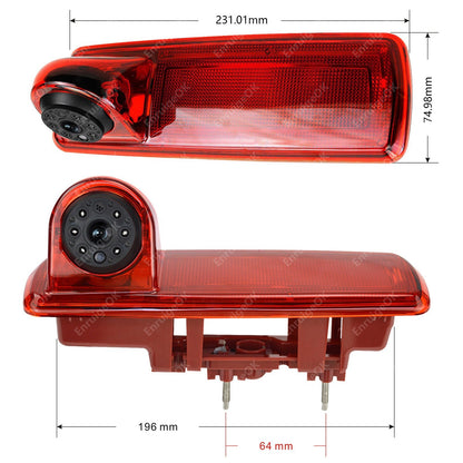 Rear View Reversing Camera Brake Light For Vauxhall/Opel Vivaro Renault Traffic6
