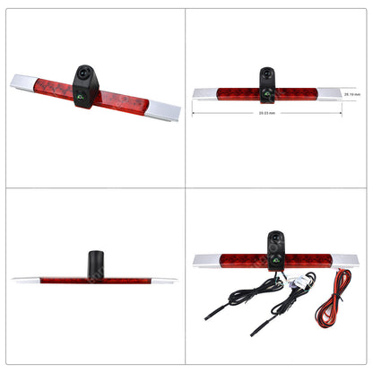 Dual Lens Universal High Level Brake Light Reverse Camera for Vans and Motorhomes