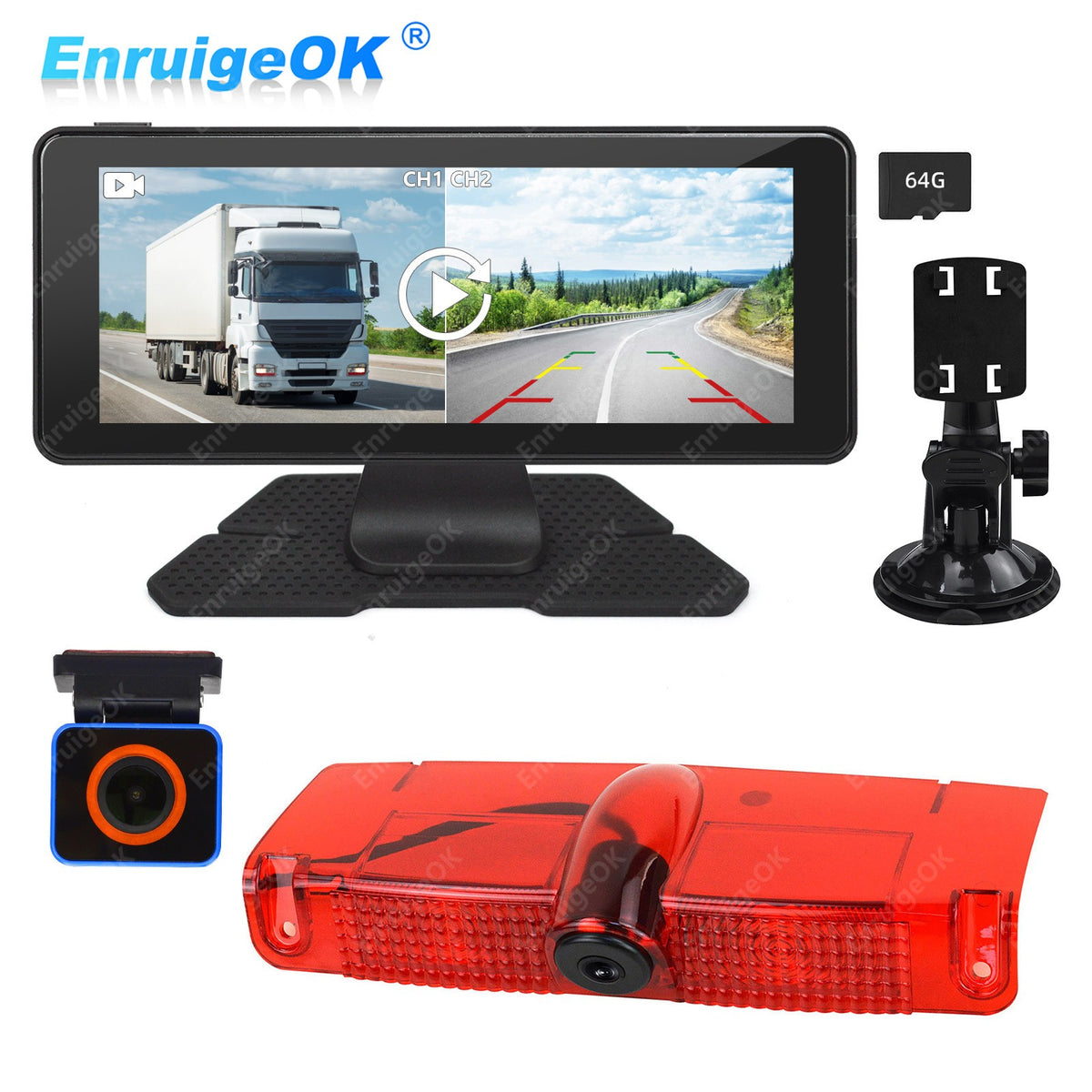 For 2003-2019 Chevrolet Express GMC Savana Van Brake Light Reversing Camera Kit0