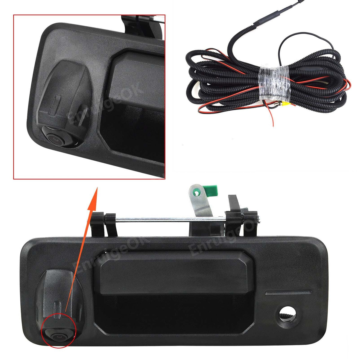 Tailgate Handle Backup Camera for Toyota Tundra 2014-2020 & 4.3'' Mirror Monitor3