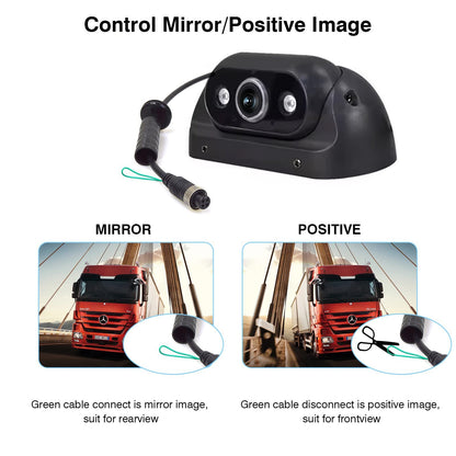 4Pin Rear View Backup Camera For Bus Truck Van RV IR Night Vision Waterproof3