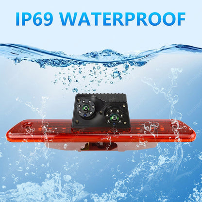 New Brake Light Reversing Camera For Peugeot Expert MK2 + 6.86'' Split Screen9