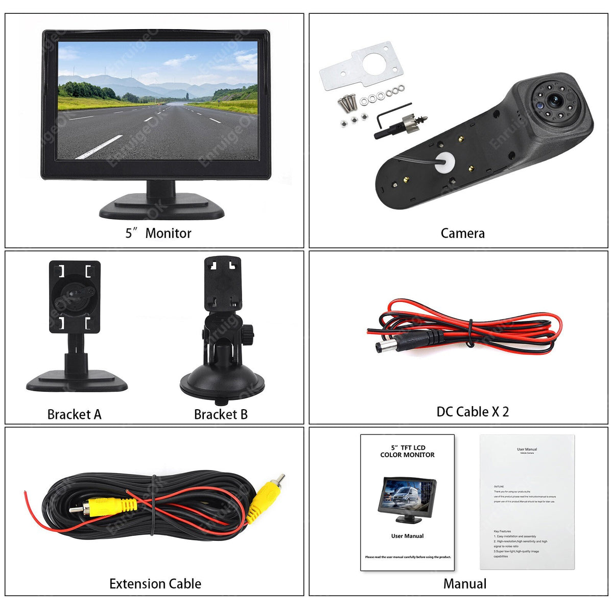 Reverse Camera Kit for VW Crafter MK2 & MAN TGE Rear Brake Light (2017-Onwards)12