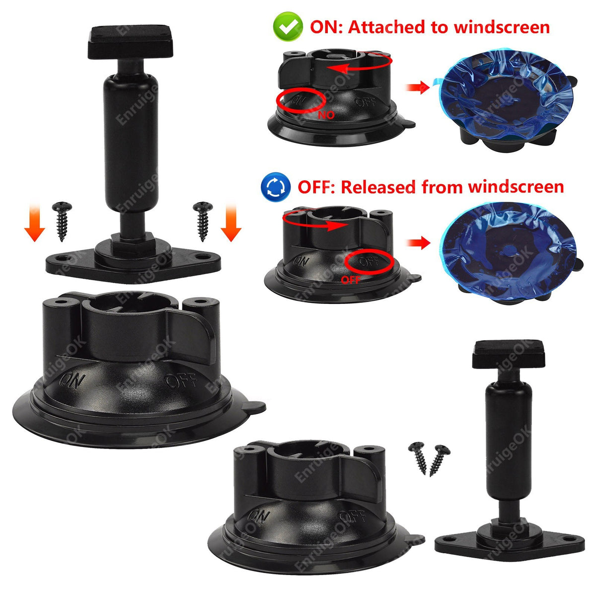 Surface Mounted 3rd Brake Light Backup Camera Kit Universal for Motorhome Vans11