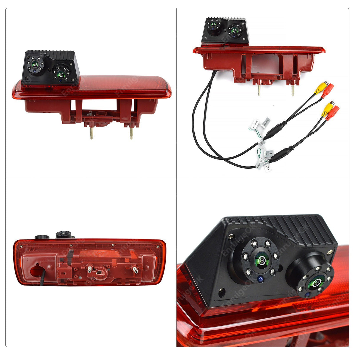 Mirror Monitor & Brake Light Reversing Camera For Vauxhall Vivaro Fiat Talento9