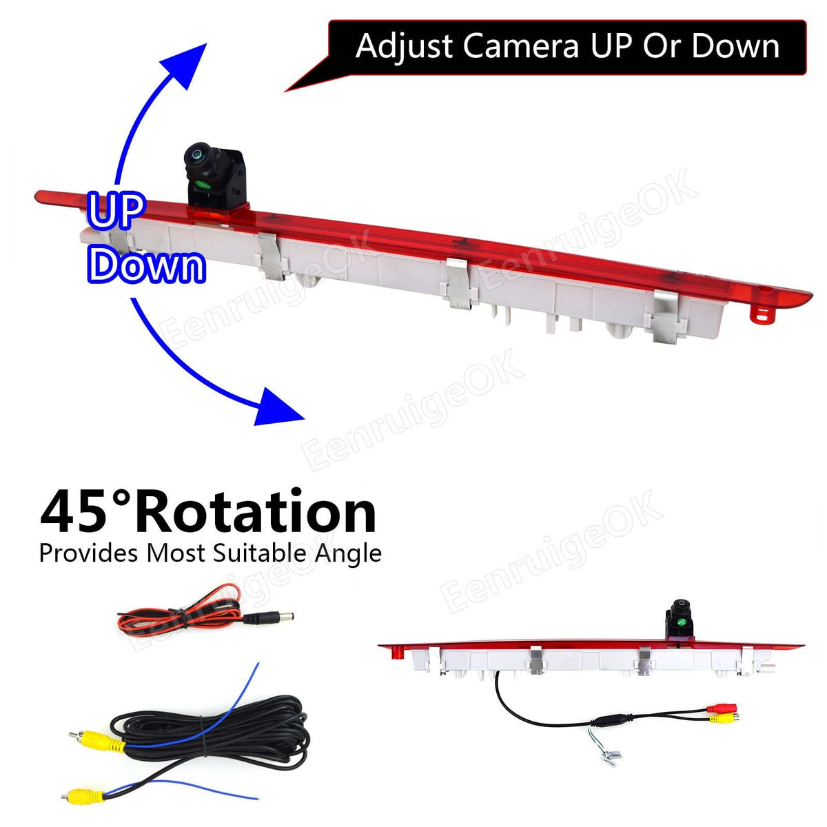 Rear Brake Light Reversing Camera for Mercedes Vito W447 Tailgate &6.86" Monitor5