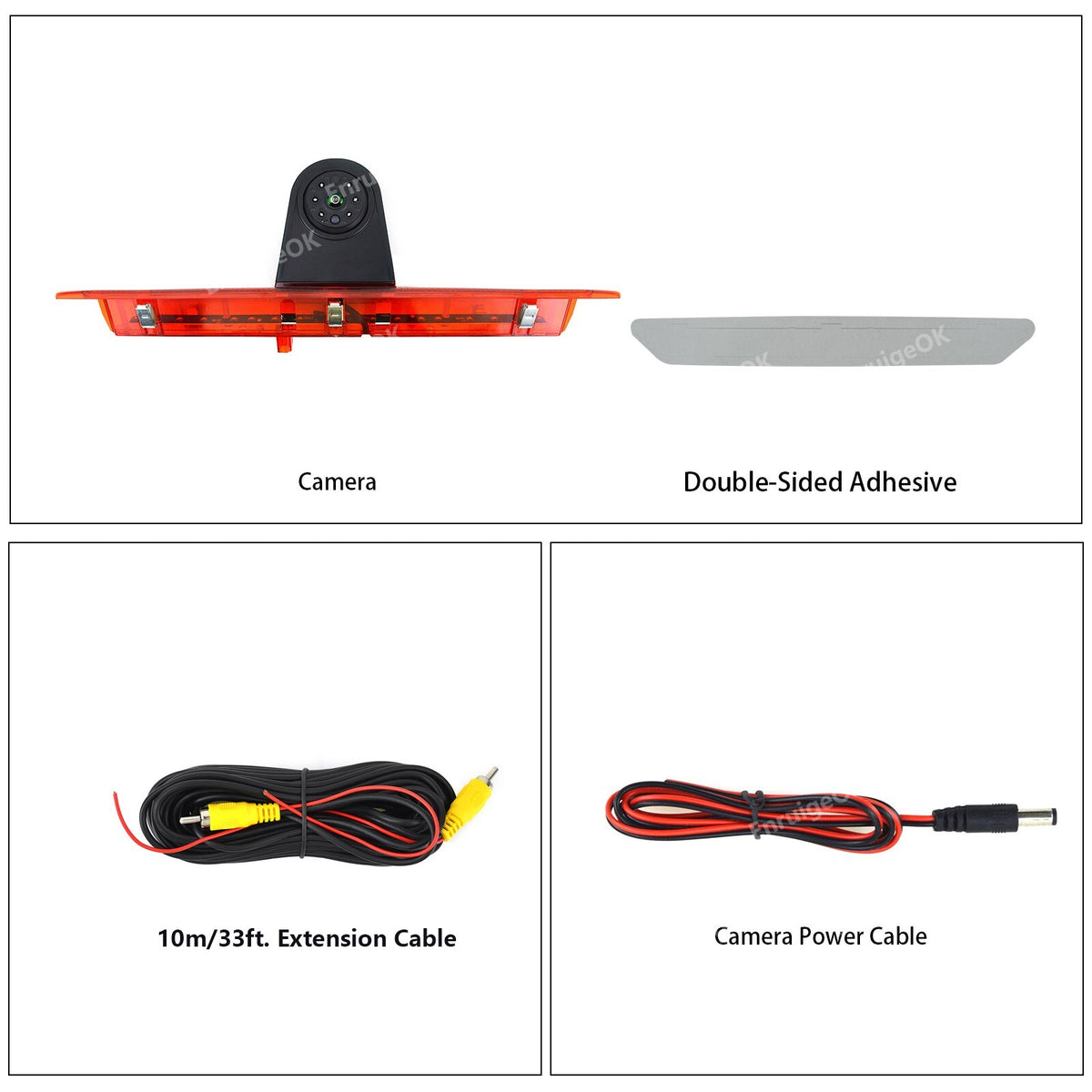 3rd Brake Light Rear View Reverse Backup Camera for Ford Transit Van 2014-202417