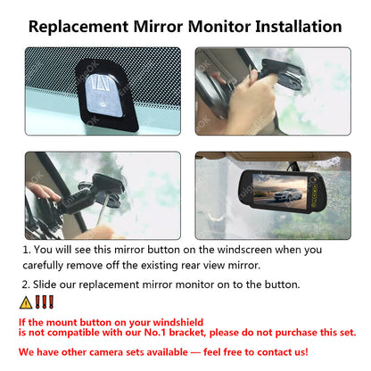7" Monitor & Dual Rear View Reversing Camera for Motorhome RV Truck Bus Caravan6