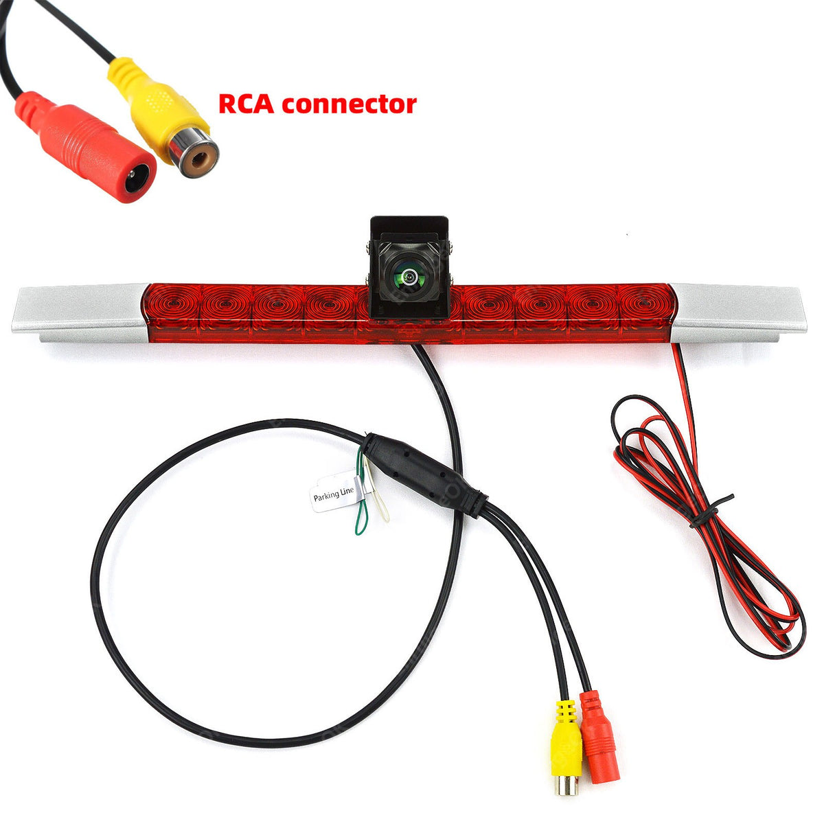 High Mount Brake Light Reversing Camera &6.86" Split-Screen DVR Monitor for Vans5