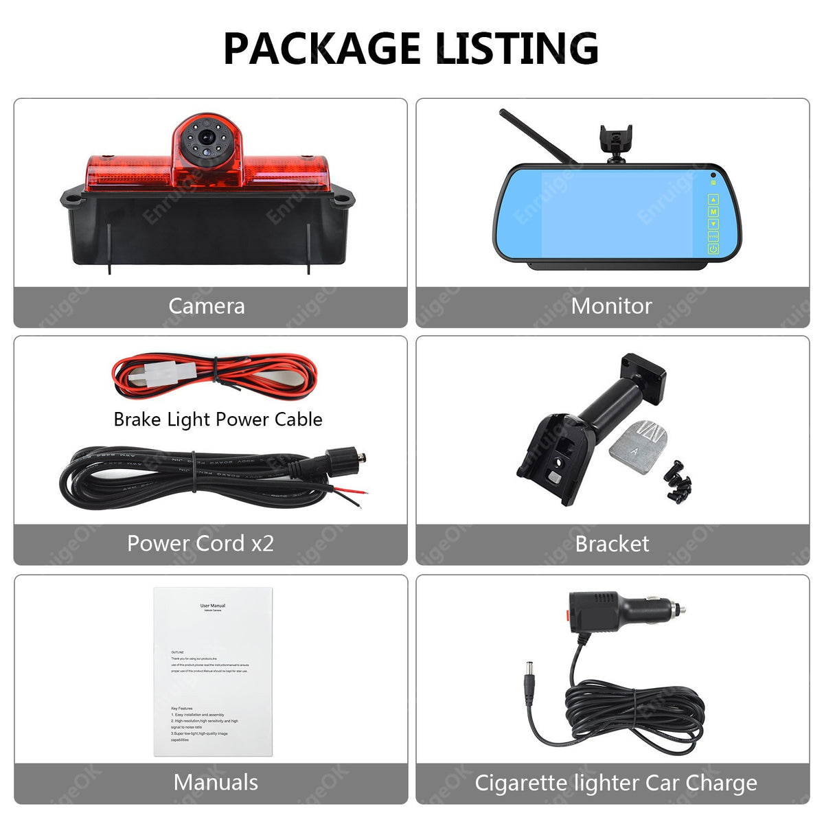 Wireless Backup Camera for Chevy Expres GMC Savana Explorer Van & 7" Monitor23