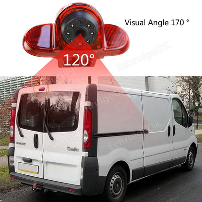 7" Monitor Brake Light Reversing Camera For Renault Trafic Opel Vauxhall Vivaro17