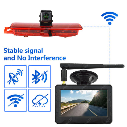 Wireless Rear Brake Light Reversing Camera Kit for VW Caddy MK3 2003-20164
