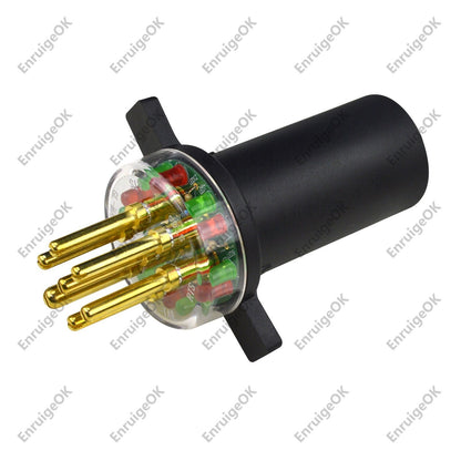 7-Way Round Pin Tractor Plug Tester Trailer Circuit Tractor Trailer #7865L8