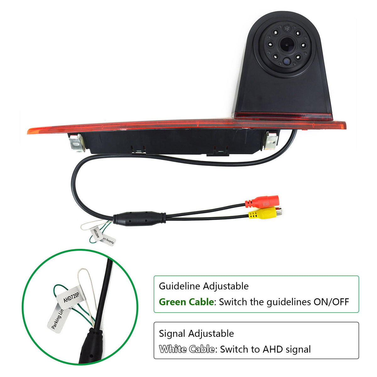 For Ford Transit Custom Rear Brake Light Reversing Camera Double Door Version8