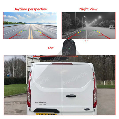 7" Monitor Door Brake Light IR Rear View Reverse Camera For Ford Transit Custom17