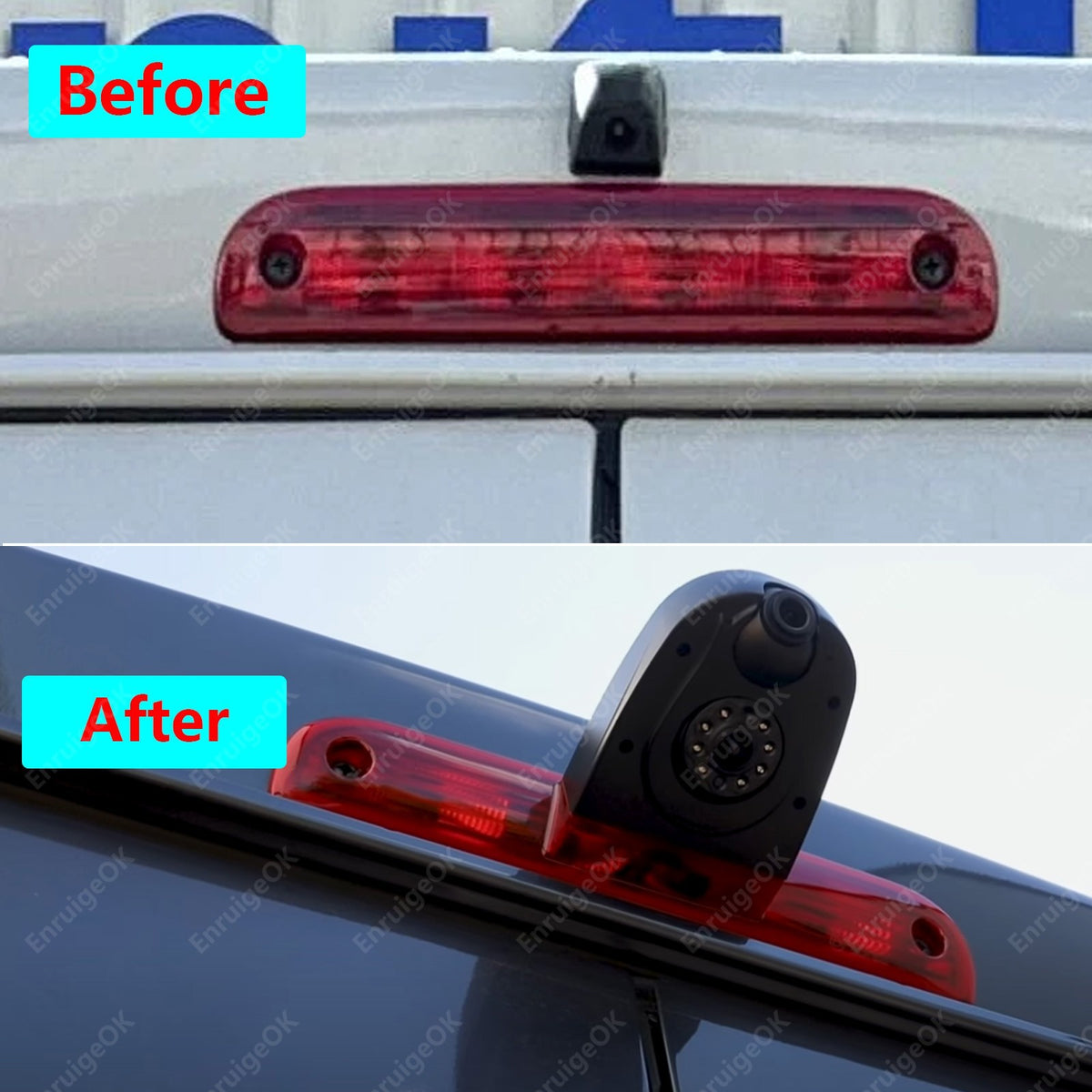 For Peugeot Boxer Fiat Ducato Brake Light Reversing Camera + 6.86" Split Screen4