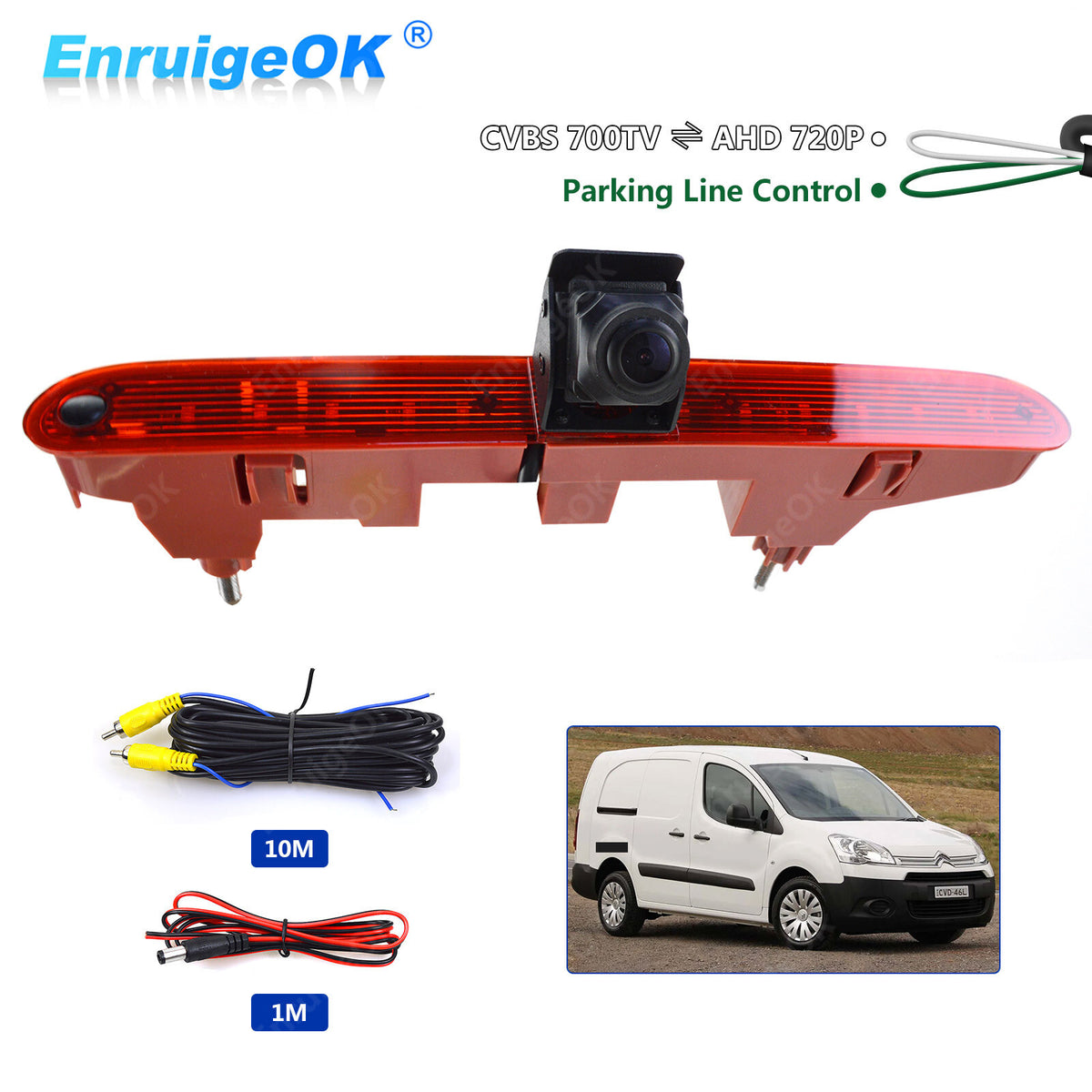 Brake Light Rear View Reversing Camera for Citroen Berlingo Peugeot Partner0