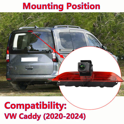 For VW Caddy MK4 2020-Present Wireless Rear Brake Light Reversing Camera Kit5