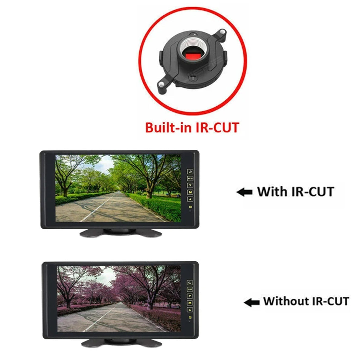 4 PIN Heavy Duty Rear View Reverse Camera 18 IR Waterproof For Truck Caravan Rv4