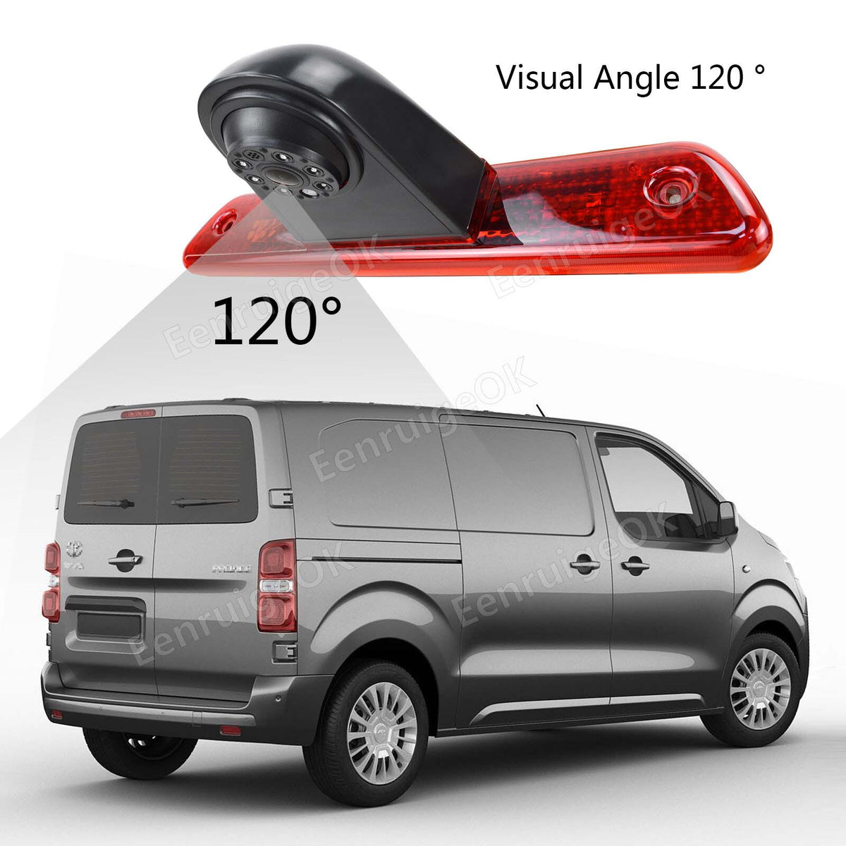 7" Monitor Rear Brake Light Reversing Camera For Citroen Dispatch Peugeot Expert16