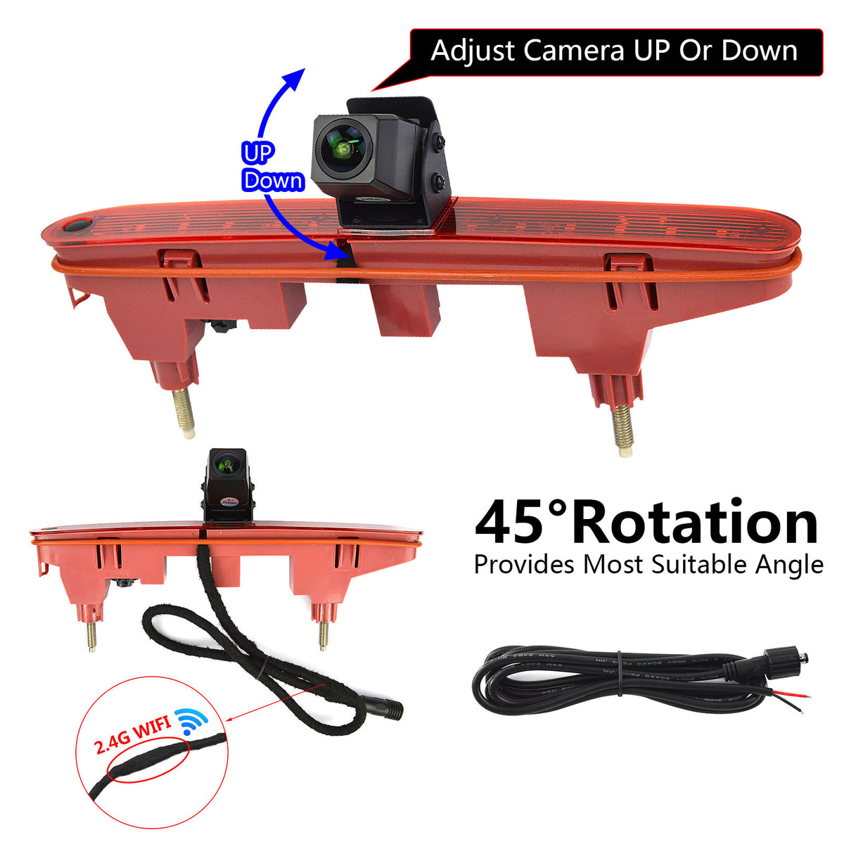 Wireless Rear Reversing Camera Kit For Peugeot Partner Citroen Berlingo Mk2 Mk36