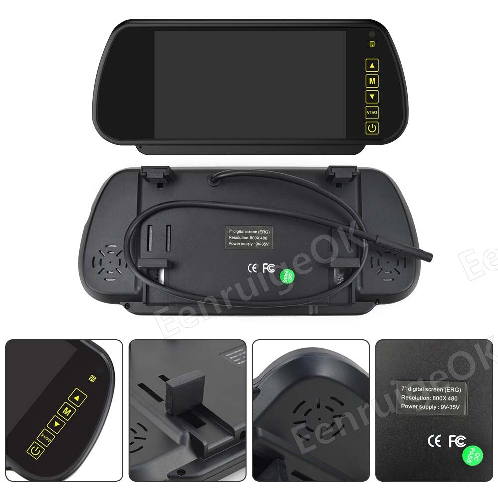 7" Monitor 3rd Brake Light Rear View Backup Camera for Ford Transit Custom Van17