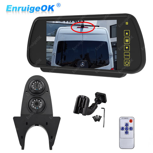 Mercedes Benz Sprinter Dual Lens Roof Mount Rear View Reversing Camera Kit0
