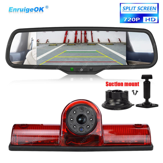 Universal Brake Light Backup Camera for RV Motorhome Camper Van & Split Monitor0