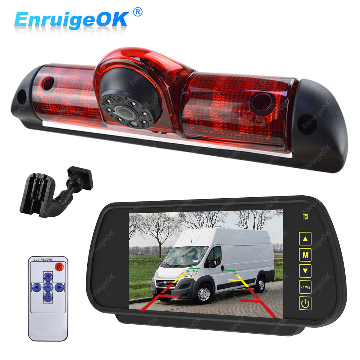 7" Monitor & Rear Brake Light Reversing Camera For Citroen Relay Peugeot Boxer0
