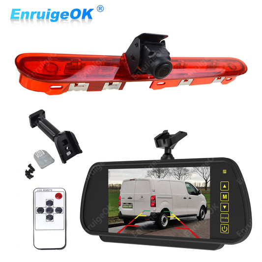 7" Monitor Rear Brake Light Reversing Camera for Citroen Dispatch Peugeot Expert0