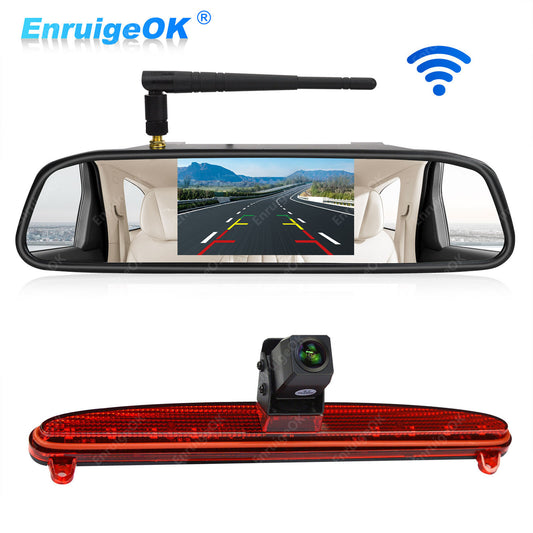 For IVECO DAILY 6th Gen Wireless Rear Brake Light Reversing Camera &Monitor Kit0