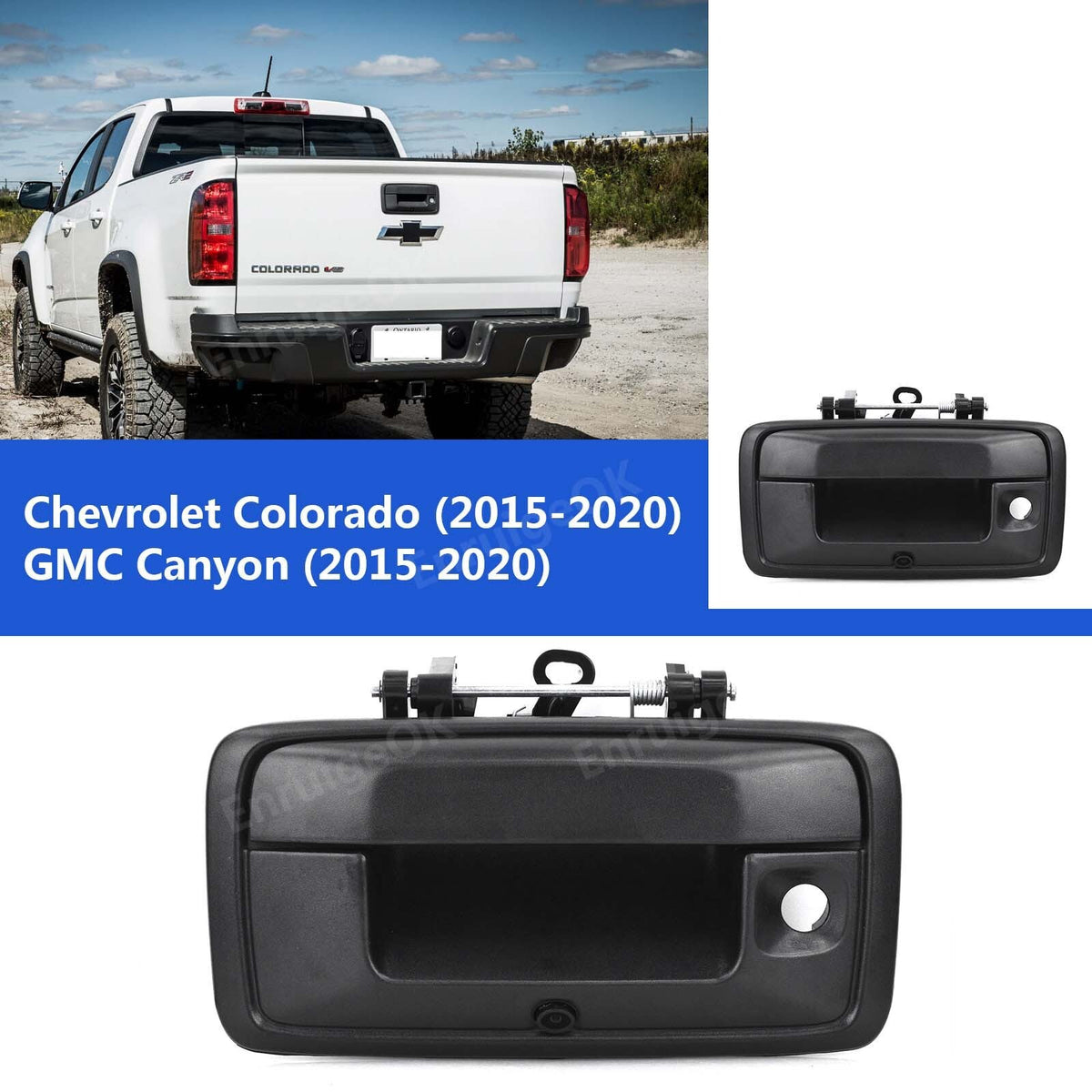 Tailgate Handle Backup Camera For 2015-2020 Chevy Colorado GMC Canyon+7" Monitor1