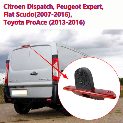 For Peugeot Expert Citroen Dispatch Dual Rear Brake Light Reversing Camera Kit2