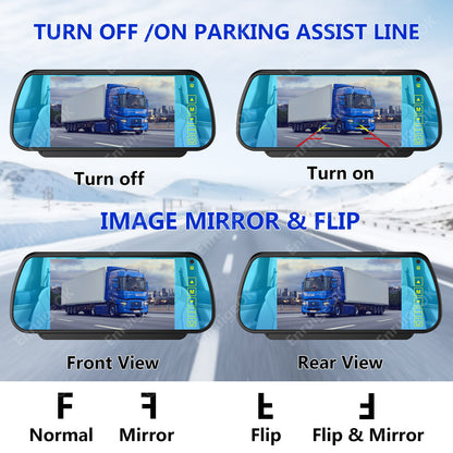 Reverse Camera for MAN TGE & VW Crafter MK2 Rear Brake Light & 7" Mirror Monitor15