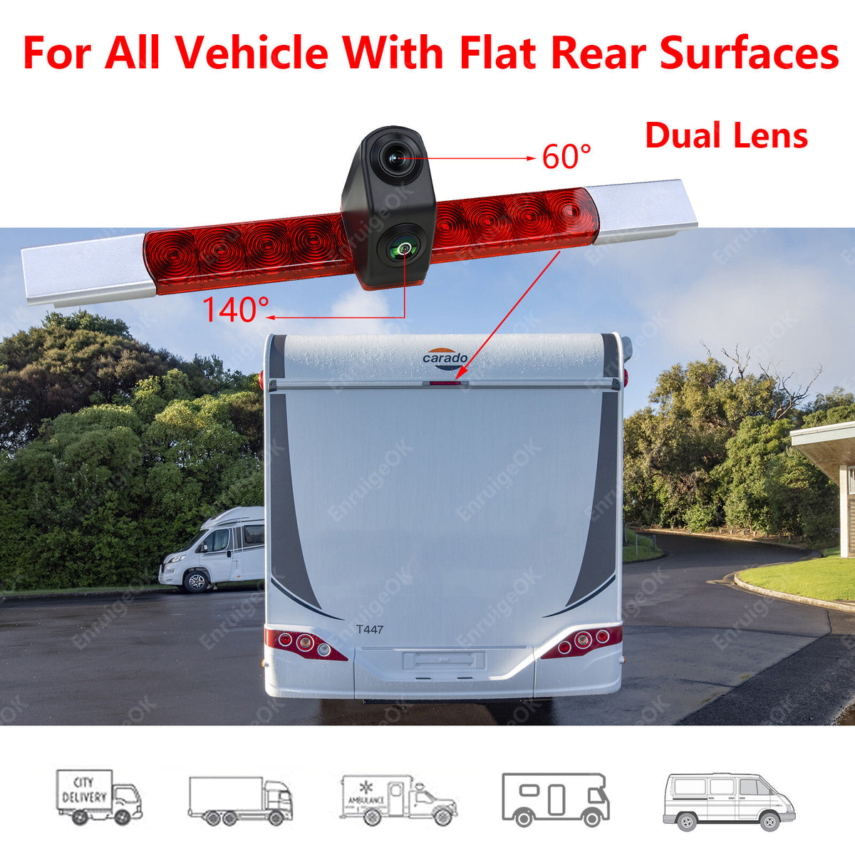 Universal Dual-Lens Rear Brake Light Reversing Camera for Vans and Motorhomes2