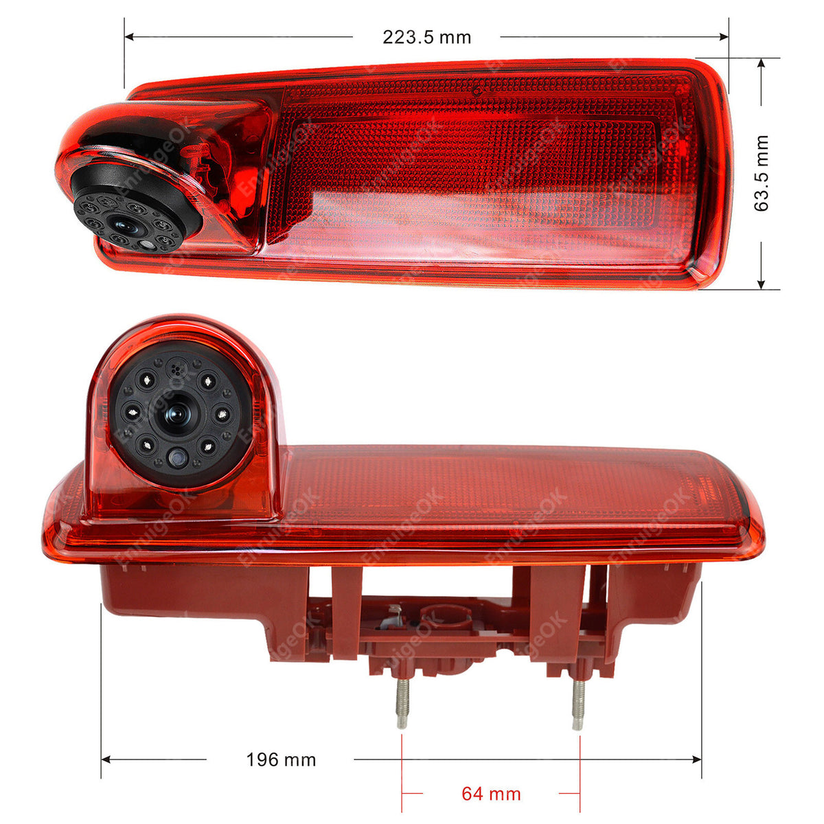 Brake Light Reverse Rear View Camera Kit For Opel Vivaro Vauxhall Renault Trafic5