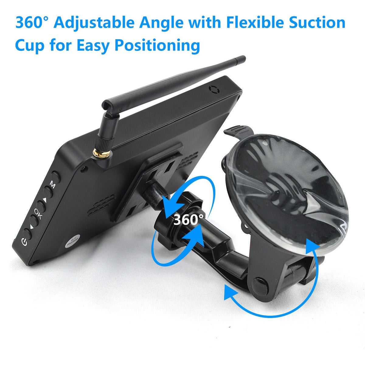 Baby Car Camera 5" 1080P Monitor 360° Rotation USB Plug with HD IR Night Vision11