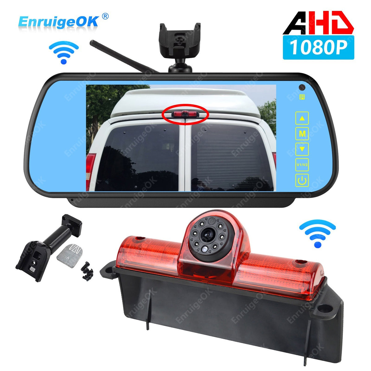 Wireless Backup Camera for Chevy Expres GMC Savana Explorer Van & 7" Monitor0