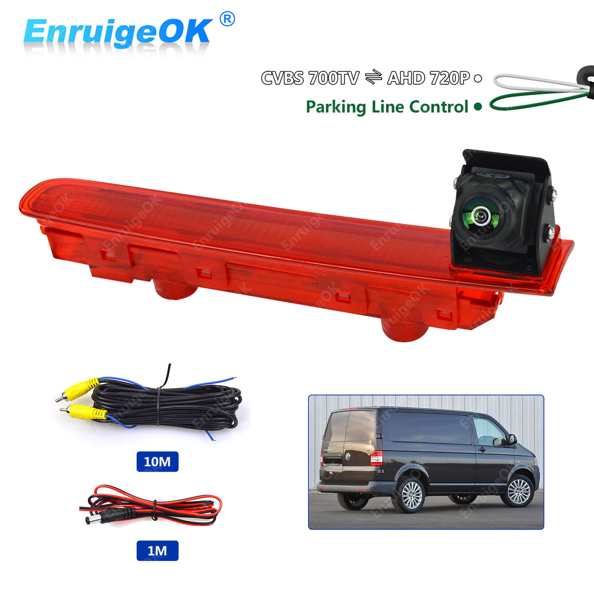 High Level Brake Light Reversing Camera For VW Transporter T5 & T6 2010-Onward0