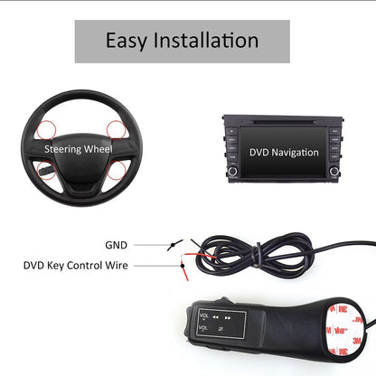Car Steering Wheel Button Remote Controller For Stereo Radio GPS DVD Universal3