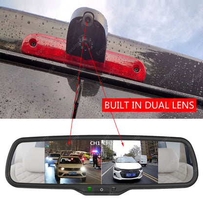 For Peugeot Boxer Fiat Ducato Brake Light Reversing Camera + 6.86" Split Screen7
