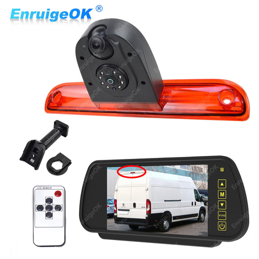7" Monitor & Brake Dual Light Reversing Camera For Peugeot Boxer, Citroen Relay0