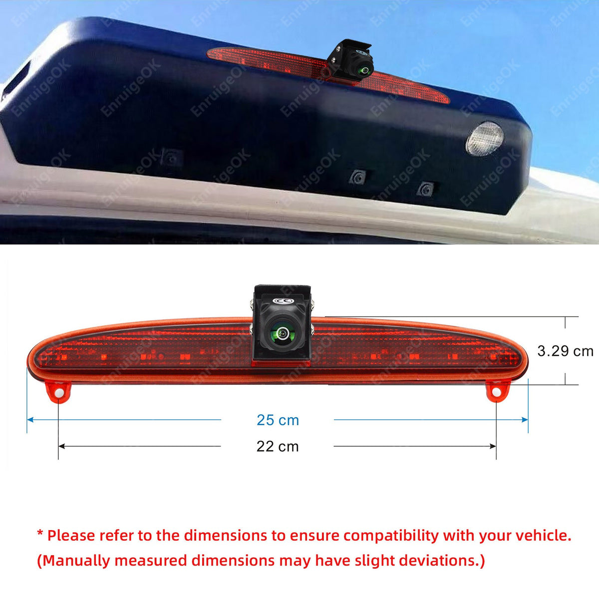 LED Brake Light Rear View Reversing Camera For IVECO DAILY 2015-20203