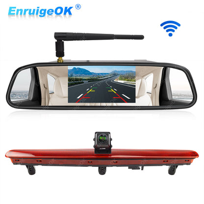 For VW Transporter T5 T5.1 Wireless Reverse Camera Kit Tailgate Single Door Only0